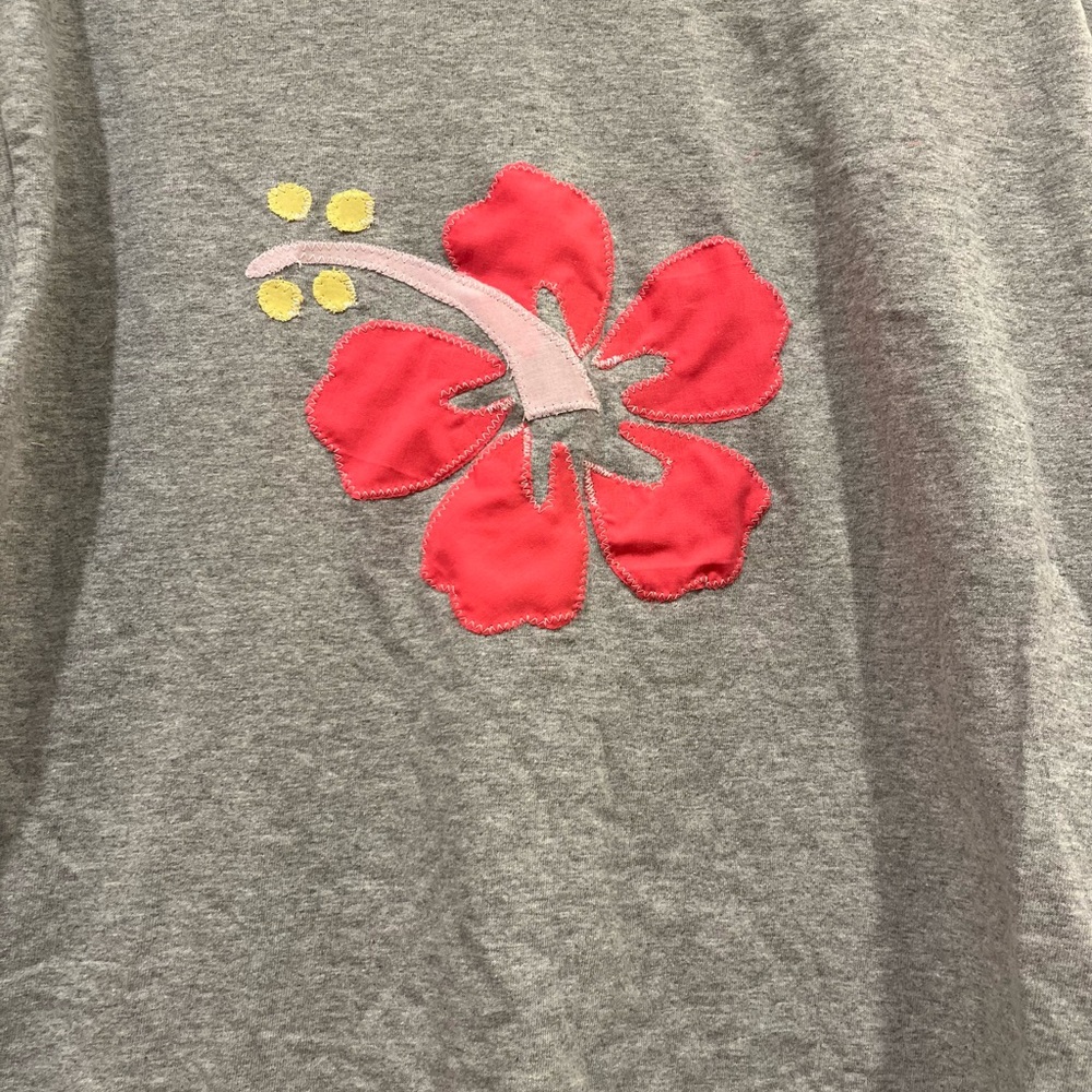 Hibiscus Flower Patchwork Shirt - image 2